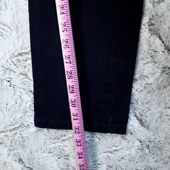 Levis Jeans Mens 32x32 Black 502 Slim Straight American Dark Wash Denim - Picture 4 of 11